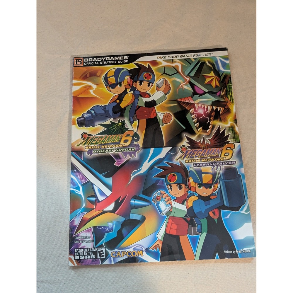 Mega Man Battle Network 6 Cybeast Gregar Falzar BradyGames Strategy Guide GBA